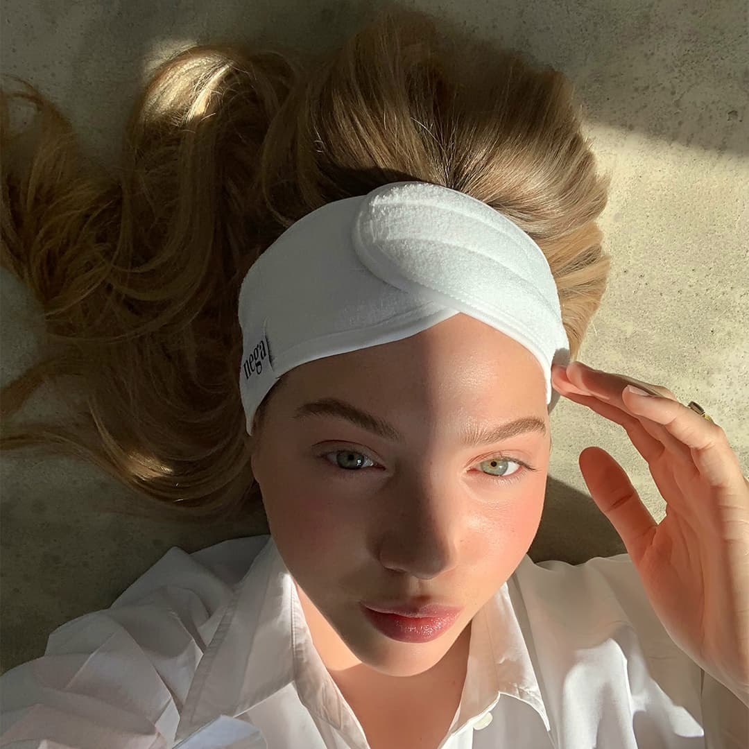 Bandă de protecție pentru păr Nega (albă) - 2